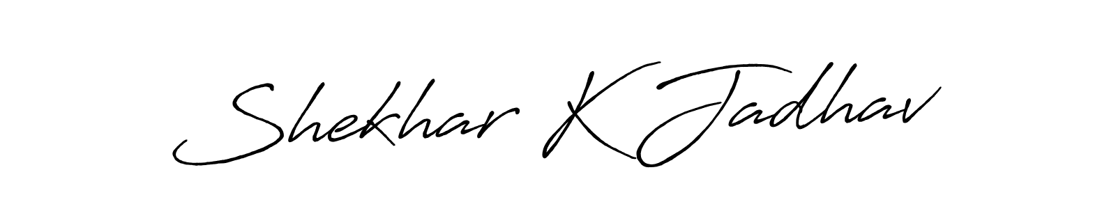 It looks lik you need a new signature style for name Shekhar K Jadhav. Design unique handwritten (Antro_Vectra_Bolder) signature with our free signature maker in just a few clicks. Shekhar K Jadhav signature style 7 images and pictures png