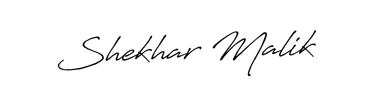 Use a signature maker to create a handwritten signature online. With this signature software, you can design (Antro_Vectra_Bolder) your own signature for name Shekhar Malik. Shekhar Malik signature style 7 images and pictures png