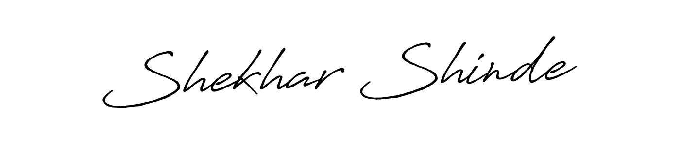 Create a beautiful signature design for name Shekhar Shinde. With this signature (Antro_Vectra_Bolder) fonts, you can make a handwritten signature for free. Shekhar Shinde signature style 7 images and pictures png