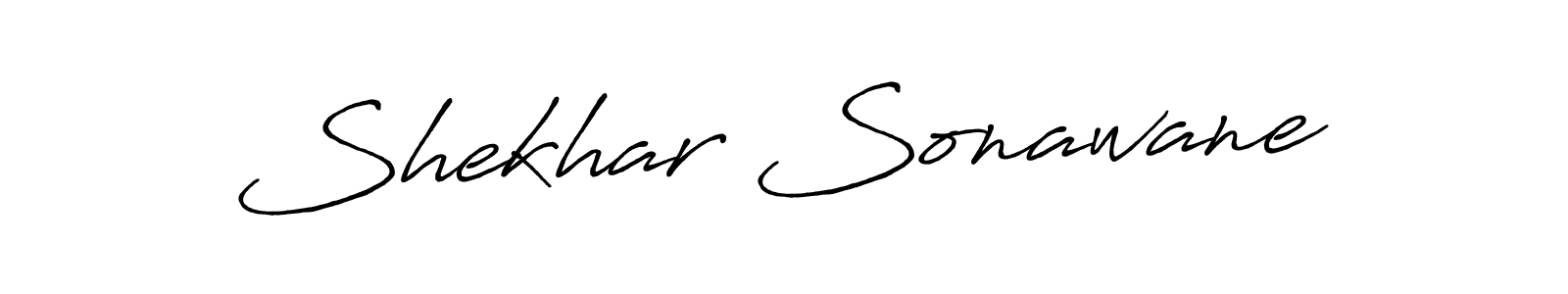 How to make Shekhar Sonawane name signature. Use Antro_Vectra_Bolder style for creating short signs online. This is the latest handwritten sign. Shekhar Sonawane signature style 7 images and pictures png