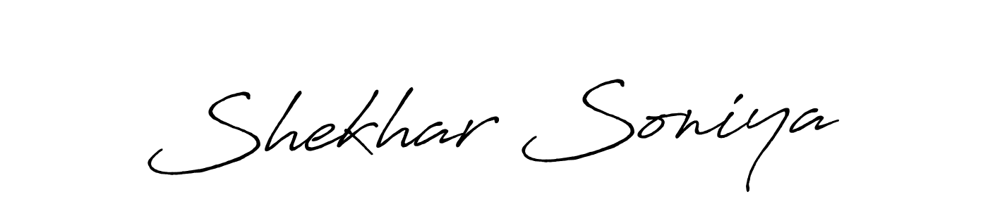 The best way (Antro_Vectra_Bolder) to make a short signature is to pick only two or three words in your name. The name Shekhar Soniya include a total of six letters. For converting this name. Shekhar Soniya signature style 7 images and pictures png