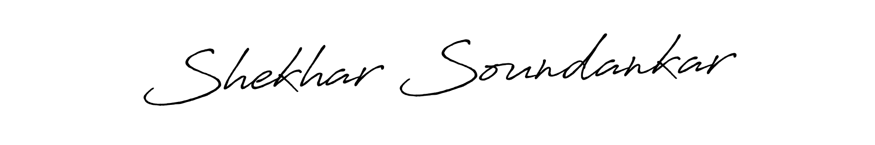 You should practise on your own different ways (Antro_Vectra_Bolder) to write your name (Shekhar Soundankar) in signature. don't let someone else do it for you. Shekhar Soundankar signature style 7 images and pictures png