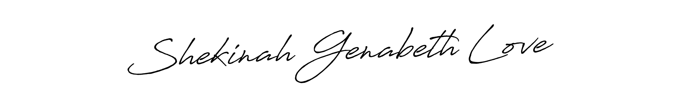 Design your own signature with our free online signature maker. With this signature software, you can create a handwritten (Antro_Vectra_Bolder) signature for name Shekinah Genabeth Love. Shekinah Genabeth Love signature style 7 images and pictures png