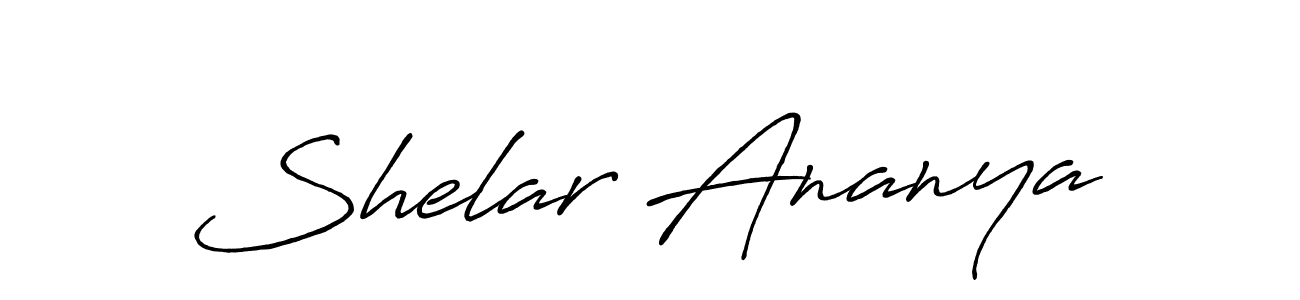 Create a beautiful signature design for name Shelar Ananya. With this signature (Antro_Vectra_Bolder) fonts, you can make a handwritten signature for free. Shelar Ananya signature style 7 images and pictures png