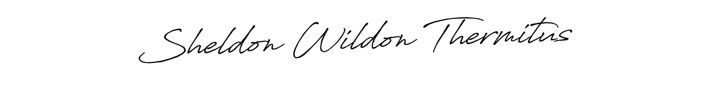 Once you've used our free online signature maker to create your best signature Antro_Vectra_Bolder style, it's time to enjoy all of the benefits that Sheldon Wildon Thermitus name signing documents. Sheldon Wildon Thermitus signature style 7 images and pictures png