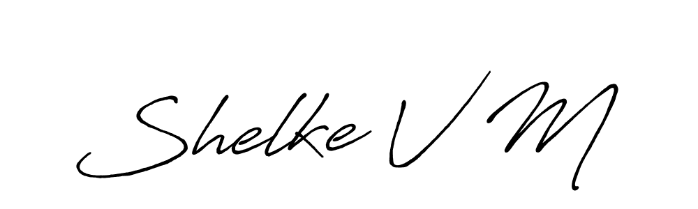 Similarly Antro_Vectra_Bolder is the best handwritten signature design. Signature creator online .You can use it as an online autograph creator for name Shelke V M. Shelke V M signature style 7 images and pictures png