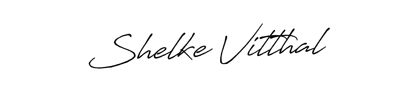 Create a beautiful signature design for name Shelke Vitthal. With this signature (Antro_Vectra_Bolder) fonts, you can make a handwritten signature for free. Shelke Vitthal signature style 7 images and pictures png