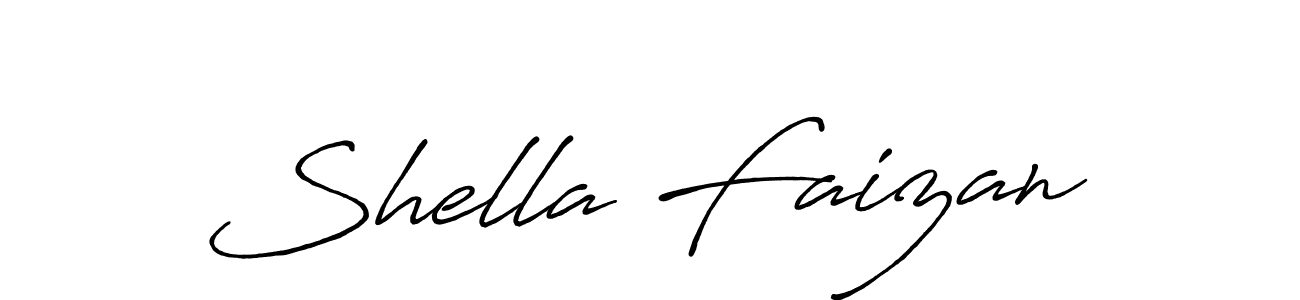 Also we have Shella Faizan name is the best signature style. Create professional handwritten signature collection using Antro_Vectra_Bolder autograph style. Shella Faizan signature style 7 images and pictures png