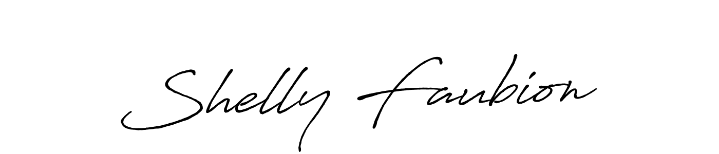 Make a beautiful signature design for name Shelly Faubion. With this signature (Antro_Vectra_Bolder) style, you can create a handwritten signature for free. Shelly Faubion signature style 7 images and pictures png