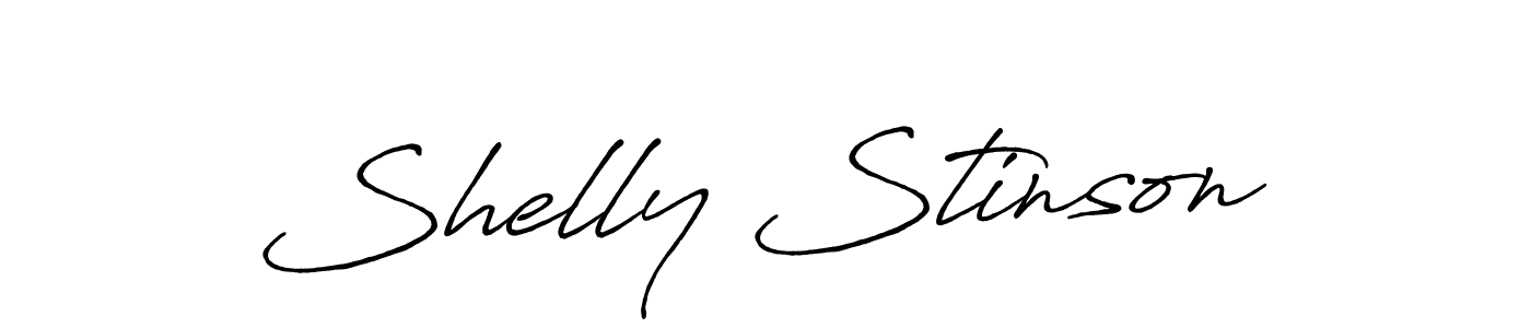 How to make Shelly Stinson name signature. Use Antro_Vectra_Bolder style for creating short signs online. This is the latest handwritten sign. Shelly Stinson signature style 7 images and pictures png