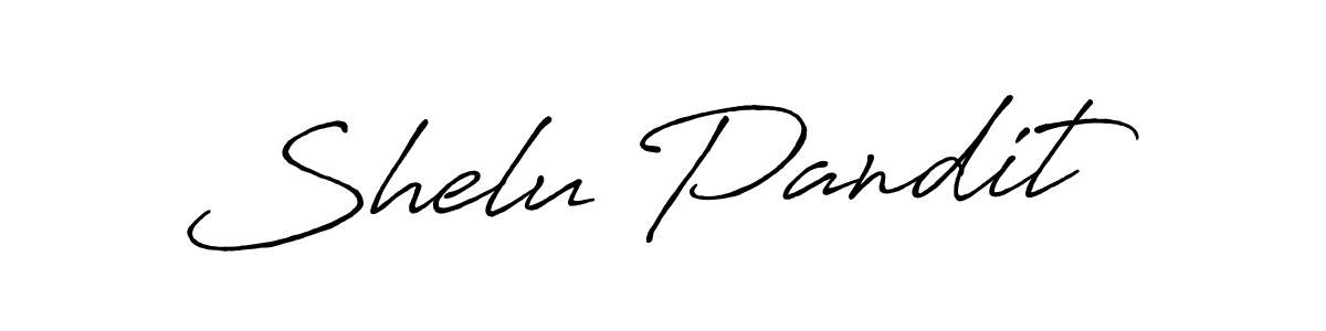 How to make Shelu Pandit signature? Antro_Vectra_Bolder is a professional autograph style. Create handwritten signature for Shelu Pandit name. Shelu Pandit signature style 7 images and pictures png