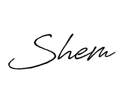 Create a beautiful signature design for name Shem. With this signature (Antro_Vectra_Bolder) fonts, you can make a handwritten signature for free. Shem signature style 7 images and pictures png