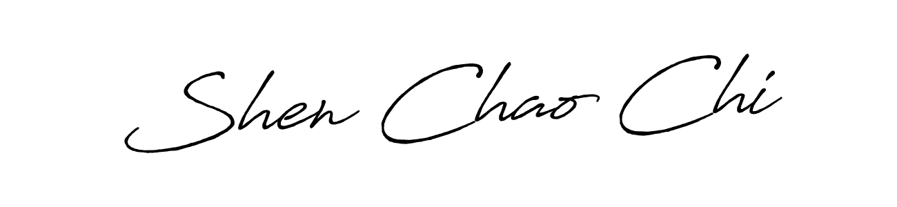 Also we have Shen Chao Chi name is the best signature style. Create professional handwritten signature collection using Antro_Vectra_Bolder autograph style. Shen Chao Chi signature style 7 images and pictures png