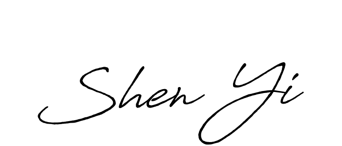 Make a beautiful signature design for name Shen Yi. With this signature (Antro_Vectra_Bolder) style, you can create a handwritten signature for free. Shen Yi signature style 7 images and pictures png