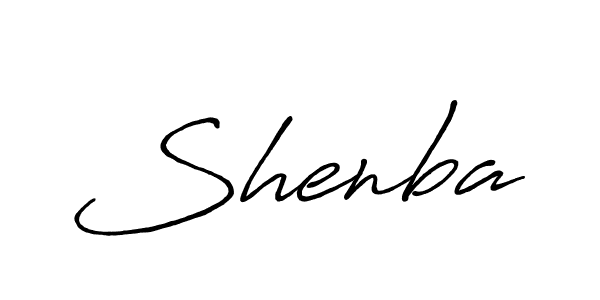 How to make Shenba name signature. Use Antro_Vectra_Bolder style for creating short signs online. This is the latest handwritten sign. Shenba signature style 7 images and pictures png