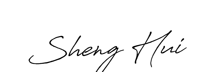 Antro_Vectra_Bolder is a professional signature style that is perfect for those who want to add a touch of class to their signature. It is also a great choice for those who want to make their signature more unique. Get Sheng Hui name to fancy signature for free. Sheng Hui signature style 7 images and pictures png