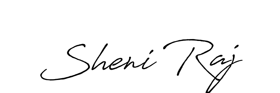 Create a beautiful signature design for name Sheni Raj. With this signature (Antro_Vectra_Bolder) fonts, you can make a handwritten signature for free. Sheni Raj signature style 7 images and pictures png
