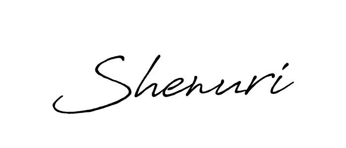 Make a beautiful signature design for name Shenuri. With this signature (Antro_Vectra_Bolder) style, you can create a handwritten signature for free. Shenuri signature style 7 images and pictures png