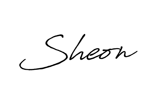 Also we have Sheon name is the best signature style. Create professional handwritten signature collection using Antro_Vectra_Bolder autograph style. Sheon signature style 7 images and pictures png