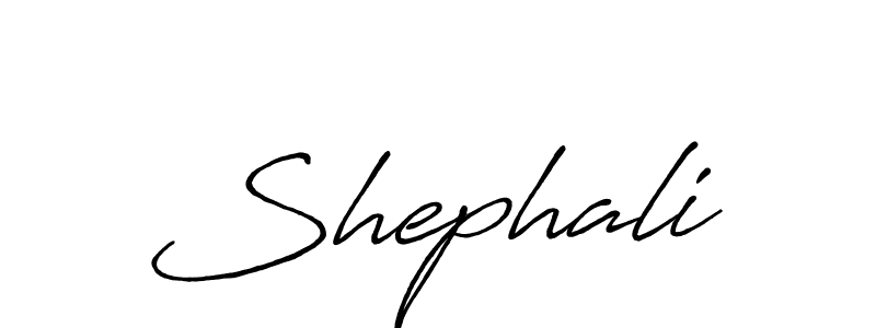 Create a beautiful signature design for name Shephali. With this signature (Antro_Vectra_Bolder) fonts, you can make a handwritten signature for free. Shephali signature style 7 images and pictures png