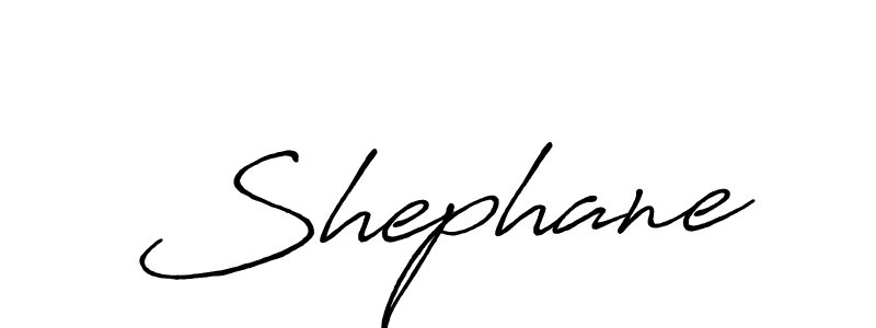 Use a signature maker to create a handwritten signature online. With this signature software, you can design (Antro_Vectra_Bolder) your own signature for name Shephane. Shephane signature style 7 images and pictures png