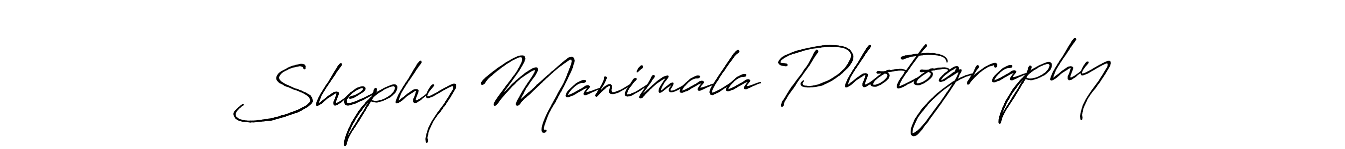 Similarly Antro_Vectra_Bolder is the best handwritten signature design. Signature creator online .You can use it as an online autograph creator for name Shephy Manimala Photography. Shephy Manimala Photography signature style 7 images and pictures png