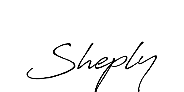 Use a signature maker to create a handwritten signature online. With this signature software, you can design (Antro_Vectra_Bolder) your own signature for name Sheply. Sheply signature style 7 images and pictures png