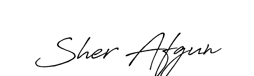 Sher Afgun stylish signature style. Best Handwritten Sign (Antro_Vectra_Bolder) for my name. Handwritten Signature Collection Ideas for my name Sher Afgun. Sher Afgun signature style 7 images and pictures png