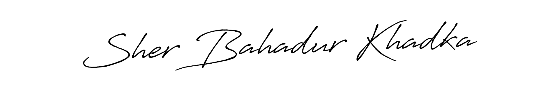 if you are searching for the best signature style for your name Sher Bahadur Khadka. so please give up your signature search. here we have designed multiple signature styles  using Antro_Vectra_Bolder. Sher Bahadur Khadka signature style 7 images and pictures png