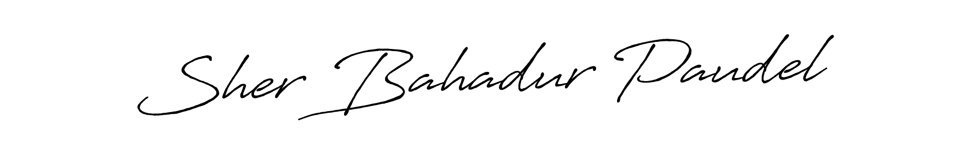 How to make Sher Bahadur Paudel signature? Antro_Vectra_Bolder is a professional autograph style. Create handwritten signature for Sher Bahadur Paudel name. Sher Bahadur Paudel signature style 7 images and pictures png