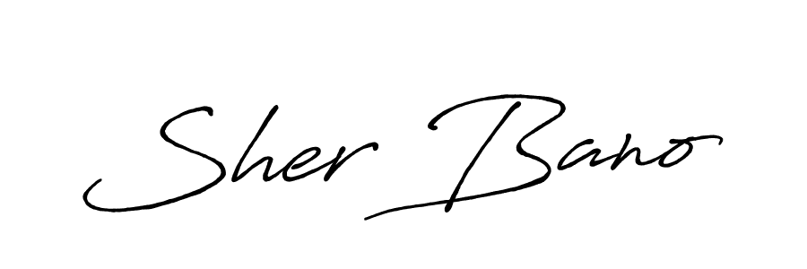 if you are searching for the best signature style for your name Sher Bano. so please give up your signature search. here we have designed multiple signature styles  using Antro_Vectra_Bolder. Sher Bano signature style 7 images and pictures png