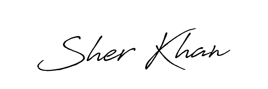 How to make Sher Khan name signature. Use Antro_Vectra_Bolder style for creating short signs online. This is the latest handwritten sign. Sher Khan signature style 7 images and pictures png