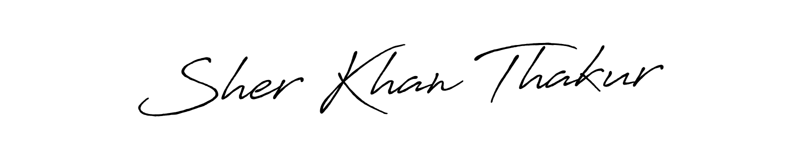 The best way (Antro_Vectra_Bolder) to make a short signature is to pick only two or three words in your name. The name Sher Khan Thakur include a total of six letters. For converting this name. Sher Khan Thakur signature style 7 images and pictures png