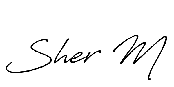 See photos of Sher M official signature by Spectra . Check more albums & portfolios. Read reviews & check more about Antro_Vectra_Bolder font. Sher M signature style 7 images and pictures png