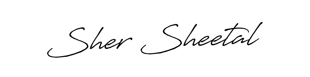 Design your own signature with our free online signature maker. With this signature software, you can create a handwritten (Antro_Vectra_Bolder) signature for name Sher Sheetal. Sher Sheetal signature style 7 images and pictures png