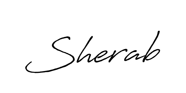 if you are searching for the best signature style for your name Sherab. so please give up your signature search. here we have designed multiple signature styles  using Antro_Vectra_Bolder. Sherab signature style 7 images and pictures png