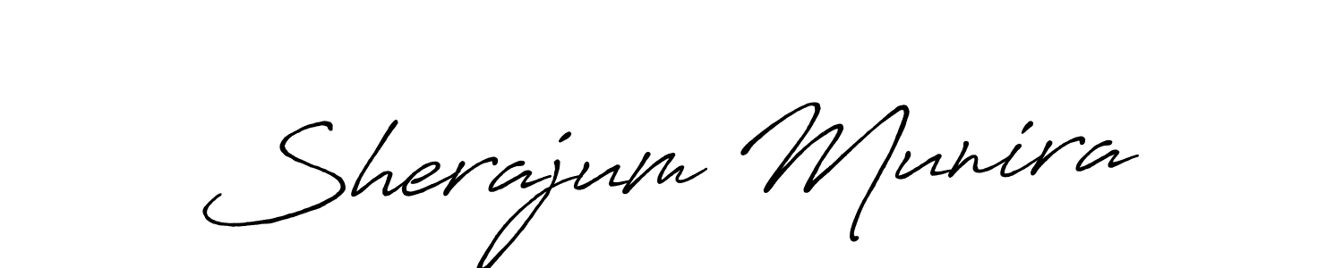 Make a short Sherajum Munira signature style. Manage your documents anywhere anytime using Antro_Vectra_Bolder. Create and add eSignatures, submit forms, share and send files easily. Sherajum Munira signature style 7 images and pictures png