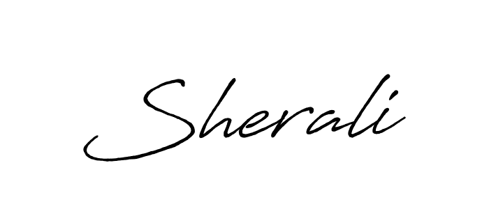 Also You can easily find your signature by using the search form. We will create Sherali name handwritten signature images for you free of cost using Antro_Vectra_Bolder sign style. Sherali signature style 7 images and pictures png