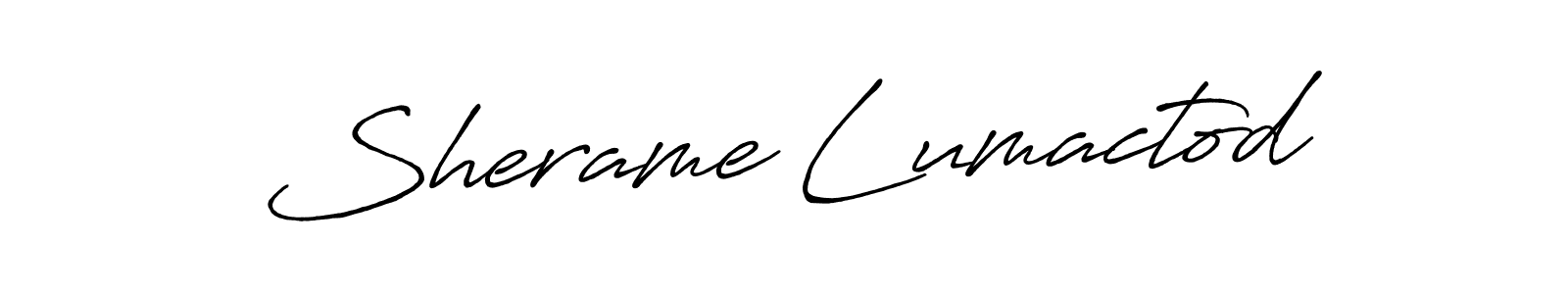 How to make Sherame Lumactod signature? Antro_Vectra_Bolder is a professional autograph style. Create handwritten signature for Sherame Lumactod name. Sherame Lumactod signature style 7 images and pictures png