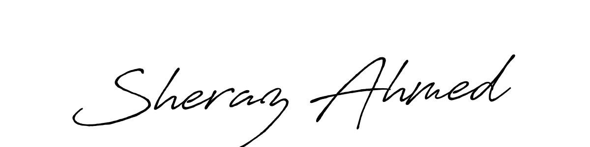 How to make Sheraz Ahmed signature? Antro_Vectra_Bolder is a professional autograph style. Create handwritten signature for Sheraz Ahmed name. Sheraz Ahmed signature style 7 images and pictures png