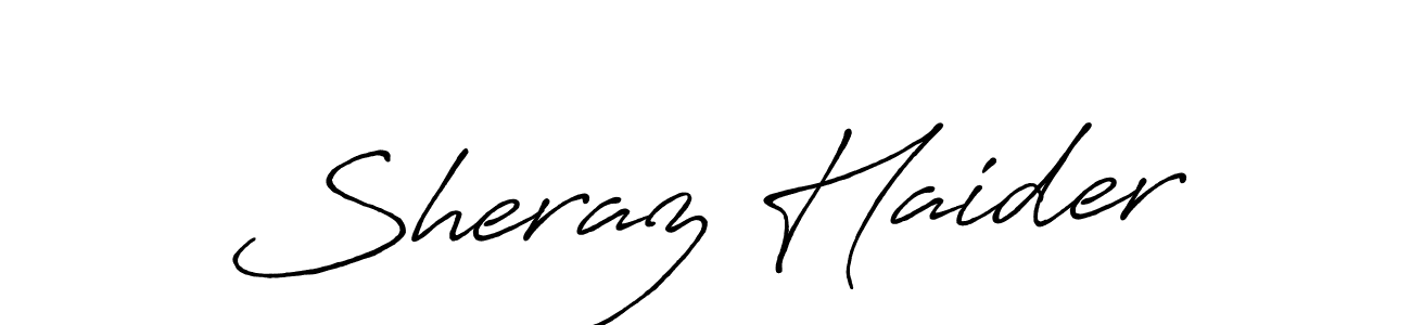 Antro_Vectra_Bolder is a professional signature style that is perfect for those who want to add a touch of class to their signature. It is also a great choice for those who want to make their signature more unique. Get Sheraz Haider name to fancy signature for free. Sheraz Haider signature style 7 images and pictures png