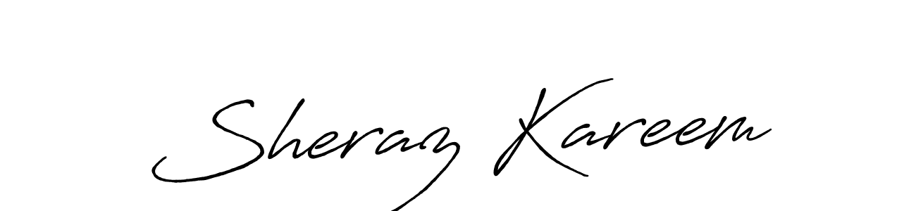 Once you've used our free online signature maker to create your best signature Antro_Vectra_Bolder style, it's time to enjoy all of the benefits that Sheraz Kareem name signing documents. Sheraz Kareem signature style 7 images and pictures png