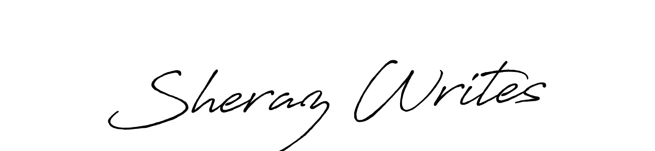 This is the best signature style for the Sheraz Writes name. Also you like these signature font (Antro_Vectra_Bolder). Mix name signature. Sheraz Writes signature style 7 images and pictures png