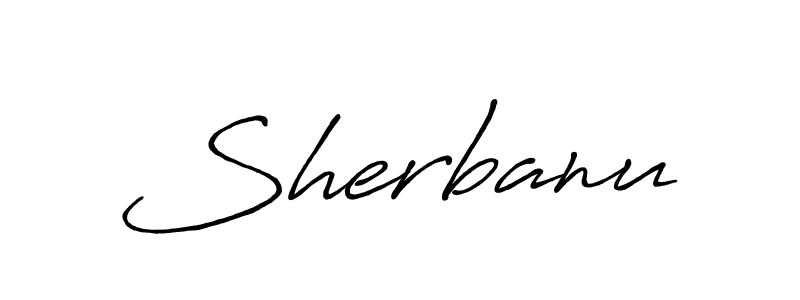 Sherbanu stylish signature style. Best Handwritten Sign (Antro_Vectra_Bolder) for my name. Handwritten Signature Collection Ideas for my name Sherbanu. Sherbanu signature style 7 images and pictures png