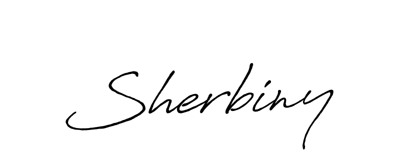 Also You can easily find your signature by using the search form. We will create Sherbiny name handwritten signature images for you free of cost using Antro_Vectra_Bolder sign style. Sherbiny signature style 7 images and pictures png