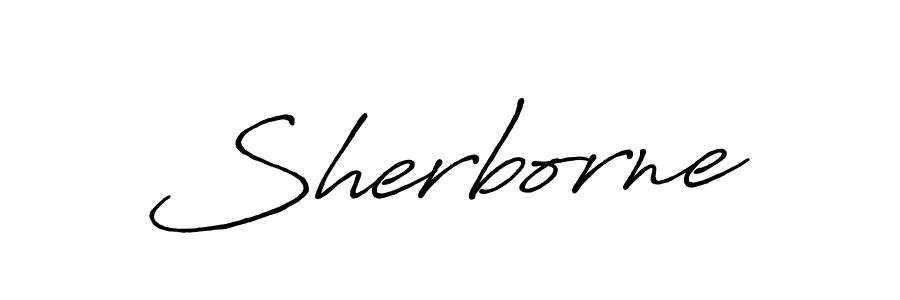 You should practise on your own different ways (Antro_Vectra_Bolder) to write your name (Sherborne) in signature. don't let someone else do it for you. Sherborne signature style 7 images and pictures png