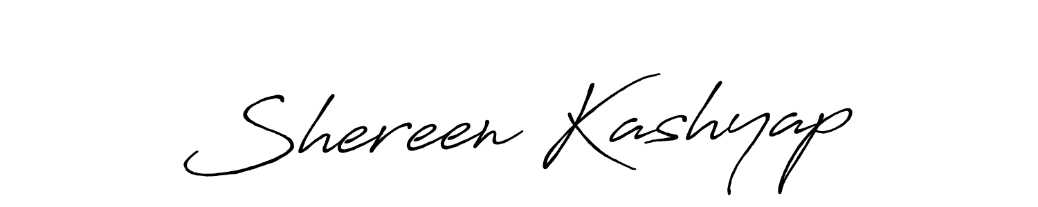 Shereen Kashyap stylish signature style. Best Handwritten Sign (Antro_Vectra_Bolder) for my name. Handwritten Signature Collection Ideas for my name Shereen Kashyap. Shereen Kashyap signature style 7 images and pictures png