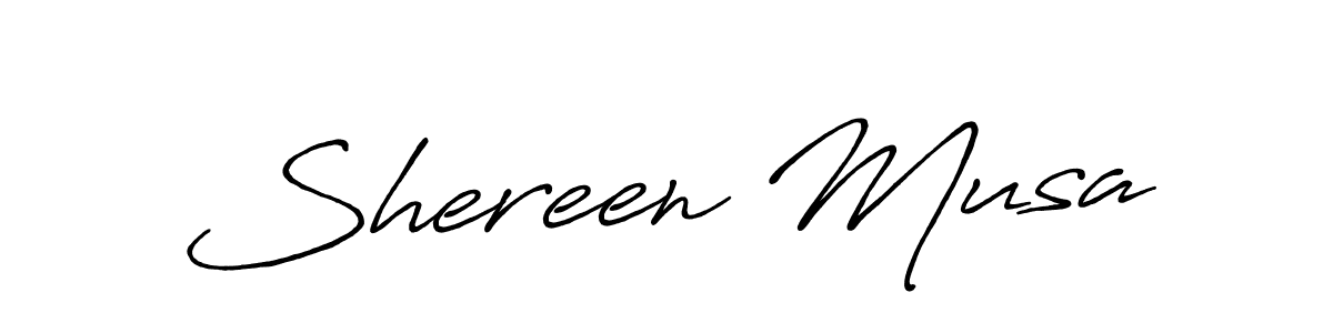 if you are searching for the best signature style for your name Shereen Musa. so please give up your signature search. here we have designed multiple signature styles  using Antro_Vectra_Bolder. Shereen Musa signature style 7 images and pictures png
