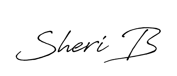 Make a beautiful signature design for name Sheri B. With this signature (Antro_Vectra_Bolder) style, you can create a handwritten signature for free. Sheri B signature style 7 images and pictures png