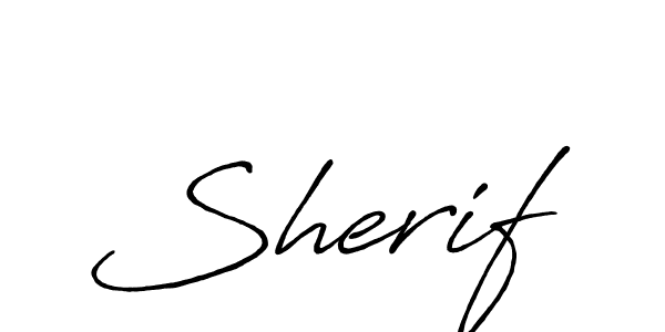 Similarly Antro_Vectra_Bolder is the best handwritten signature design. Signature creator online .You can use it as an online autograph creator for name Sherif. Sherif signature style 7 images and pictures png